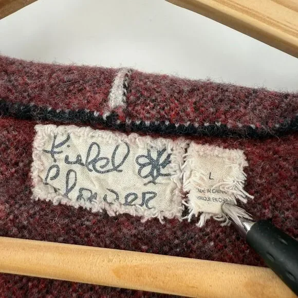 PLEASE READ! Field Flower Anthropologie Cressida Plaid Sweater‎ - Picture 3 of 12